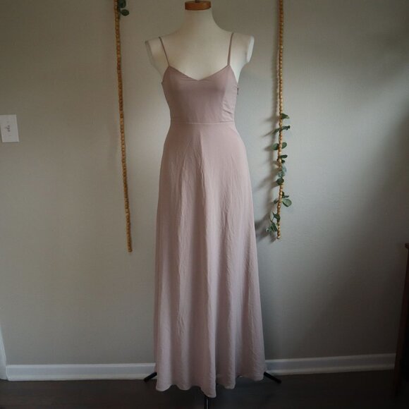 Show Me Your MuMu Nude Faith Maxi Dress Bridesmaid Size XS - Picture 1 of 9